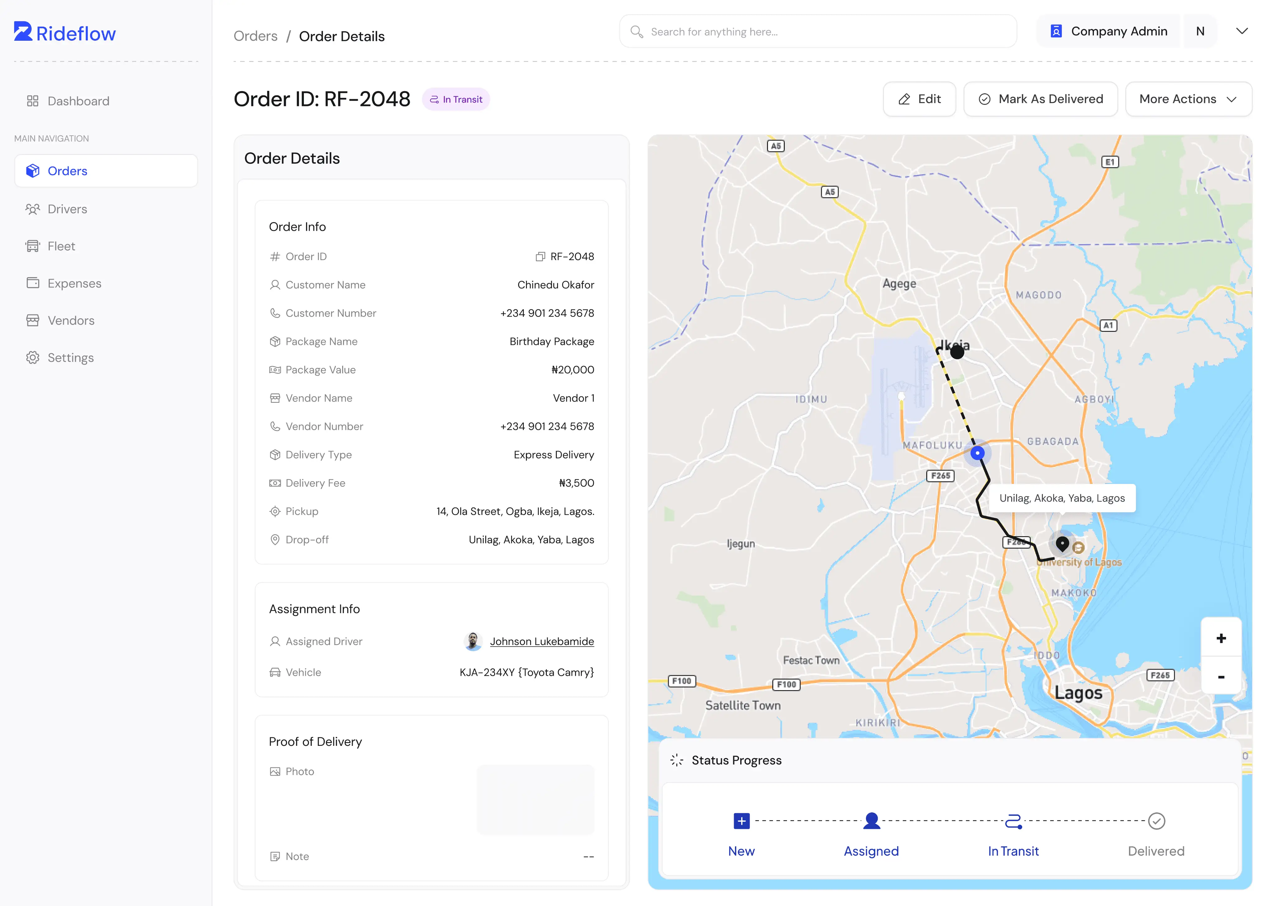 Optimize Delivery Routes
